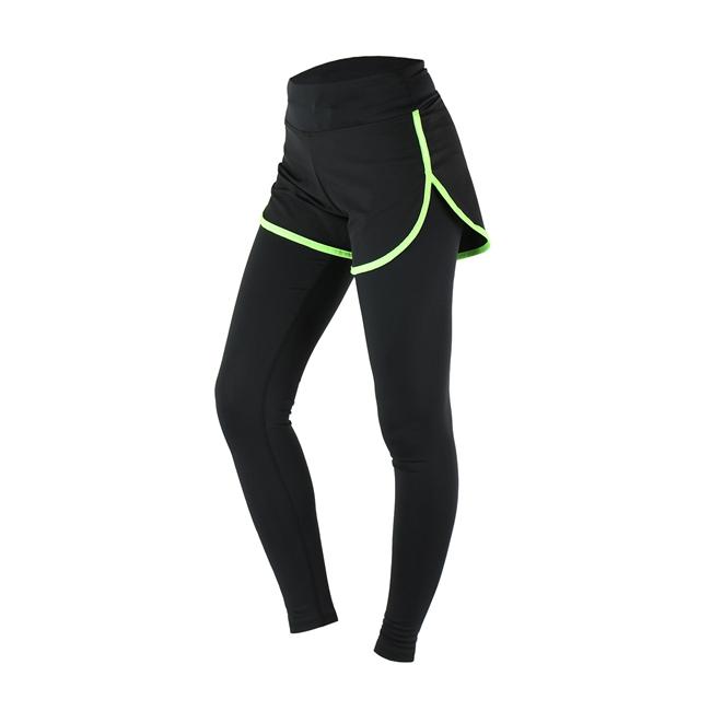 ARSUXEO Women Yoga Running Pants Two-Piece Compression Tights Elastic Exercise Trousers