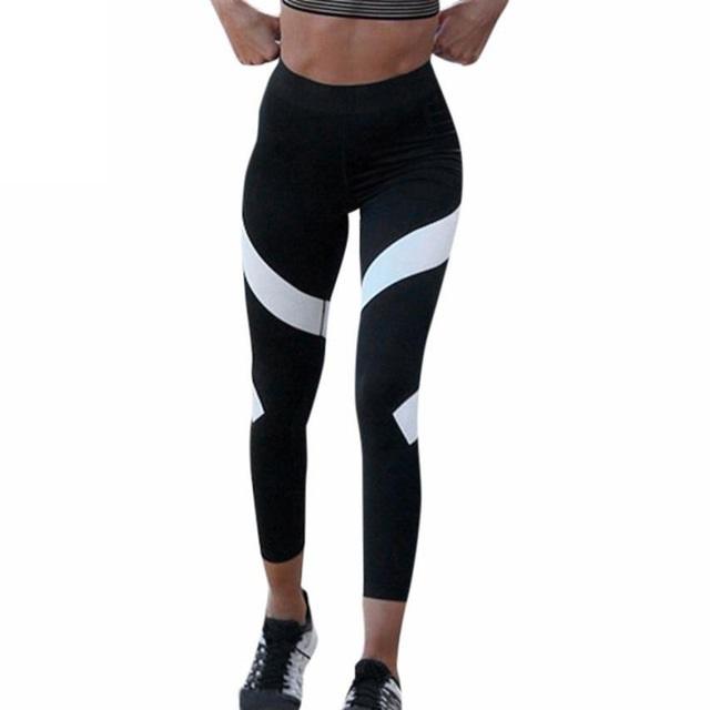 Spliced High Waist Workout Leggings