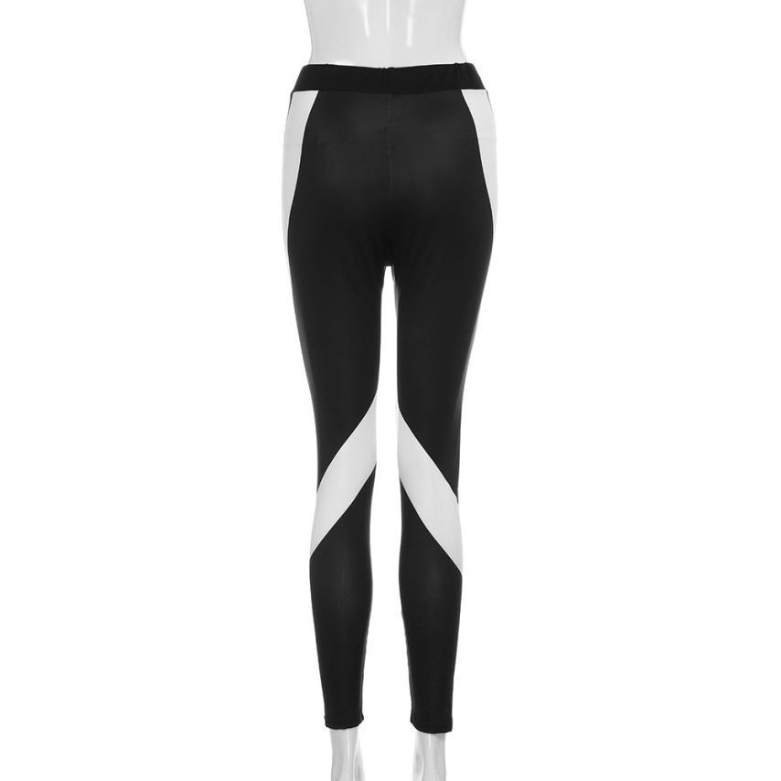 Spliced High Waist Workout Leggings