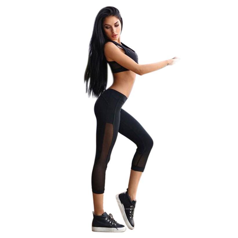 Breathable Mesh Sport Fitness Leggings