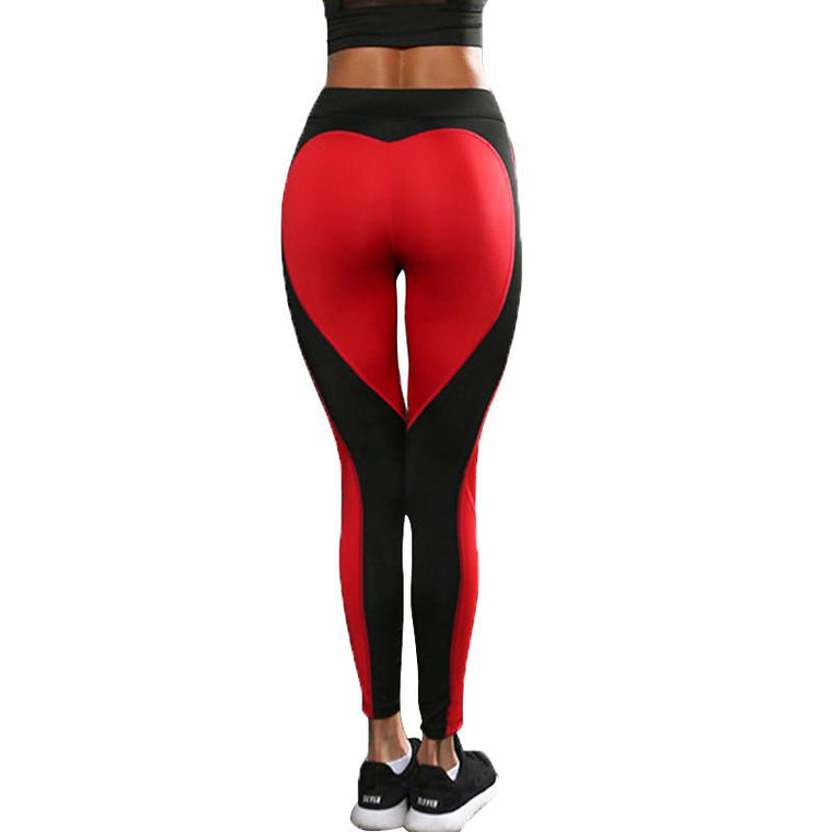 Heart-Shaped Designer Fitness Leggings