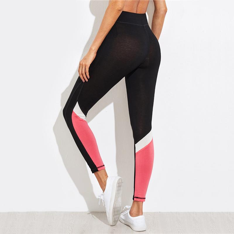 Color Block Fitness Leggings