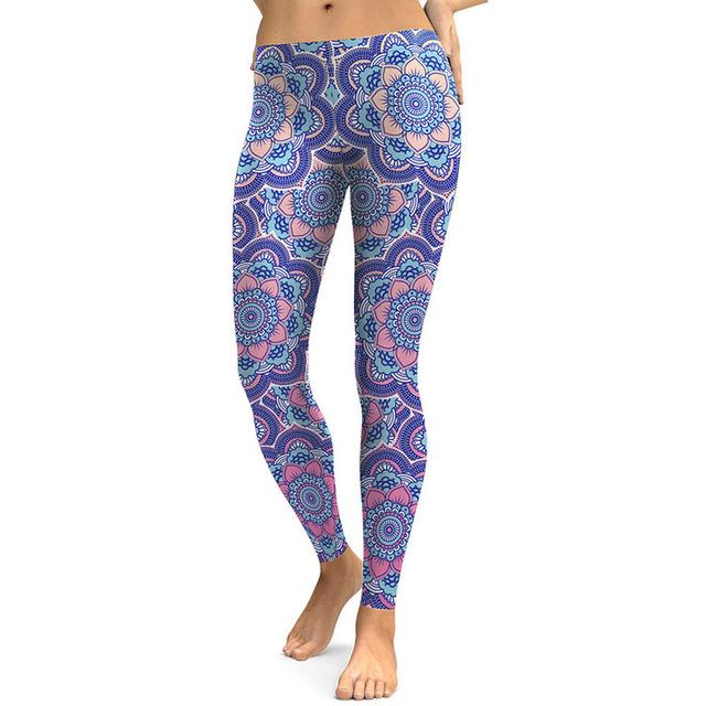 Lotus Aztec Ombre Print Leggings
