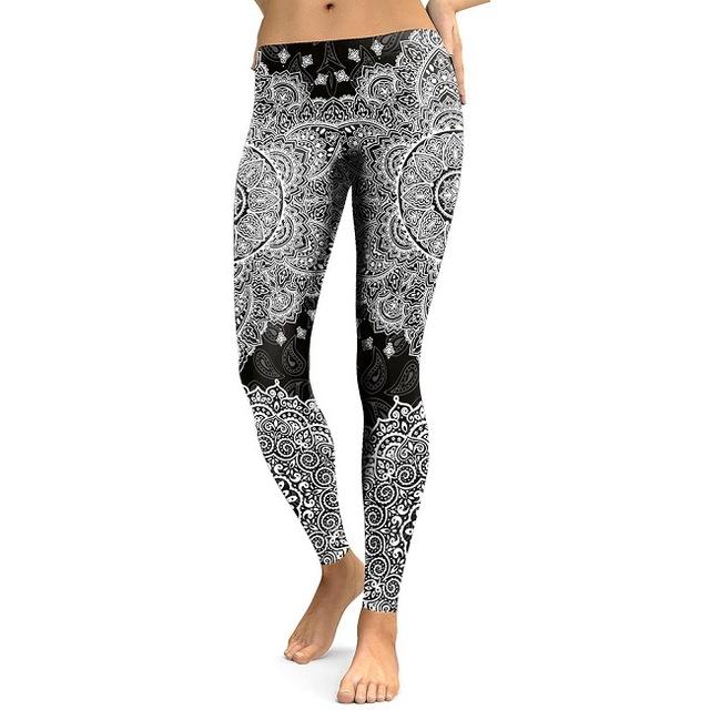 Mandala Flower Print Leggings