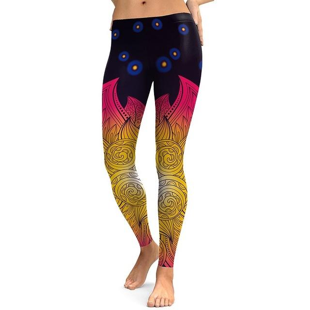 Mandala Flower Print Leggings