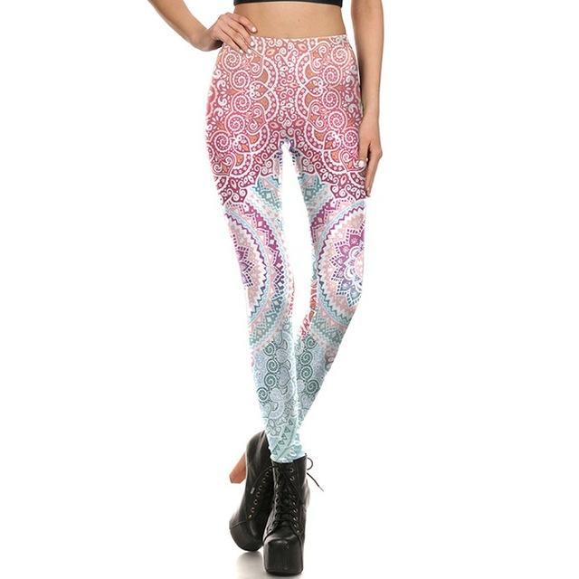 Mandala Flower Print Leggings
