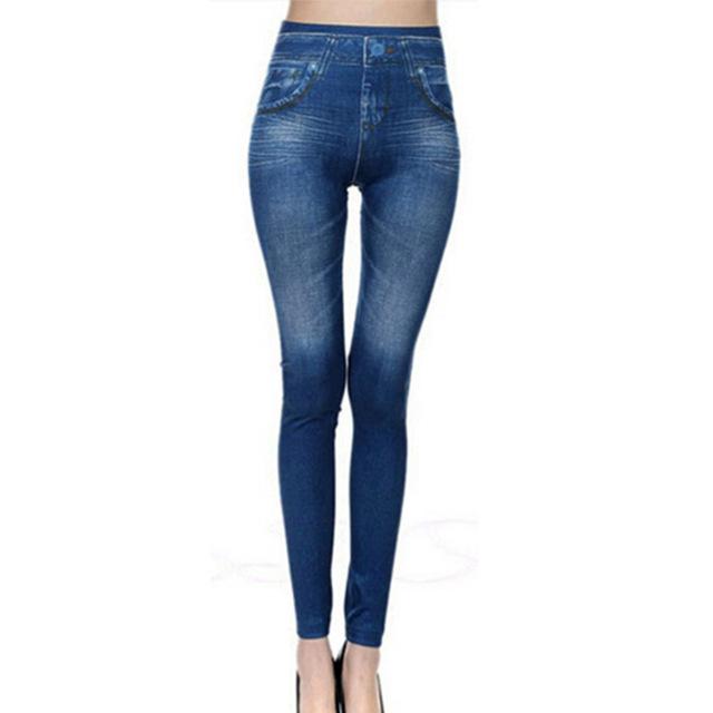 High Waist Slim Denim Jeggings