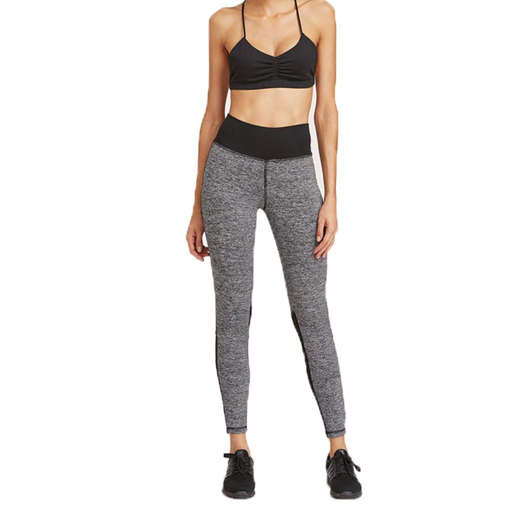 Grey Breathable Mesh Fitness Leggings