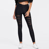 Casual Mesh Insert Summer Leggings