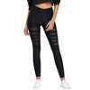 Casual Mesh Insert Summer Leggings