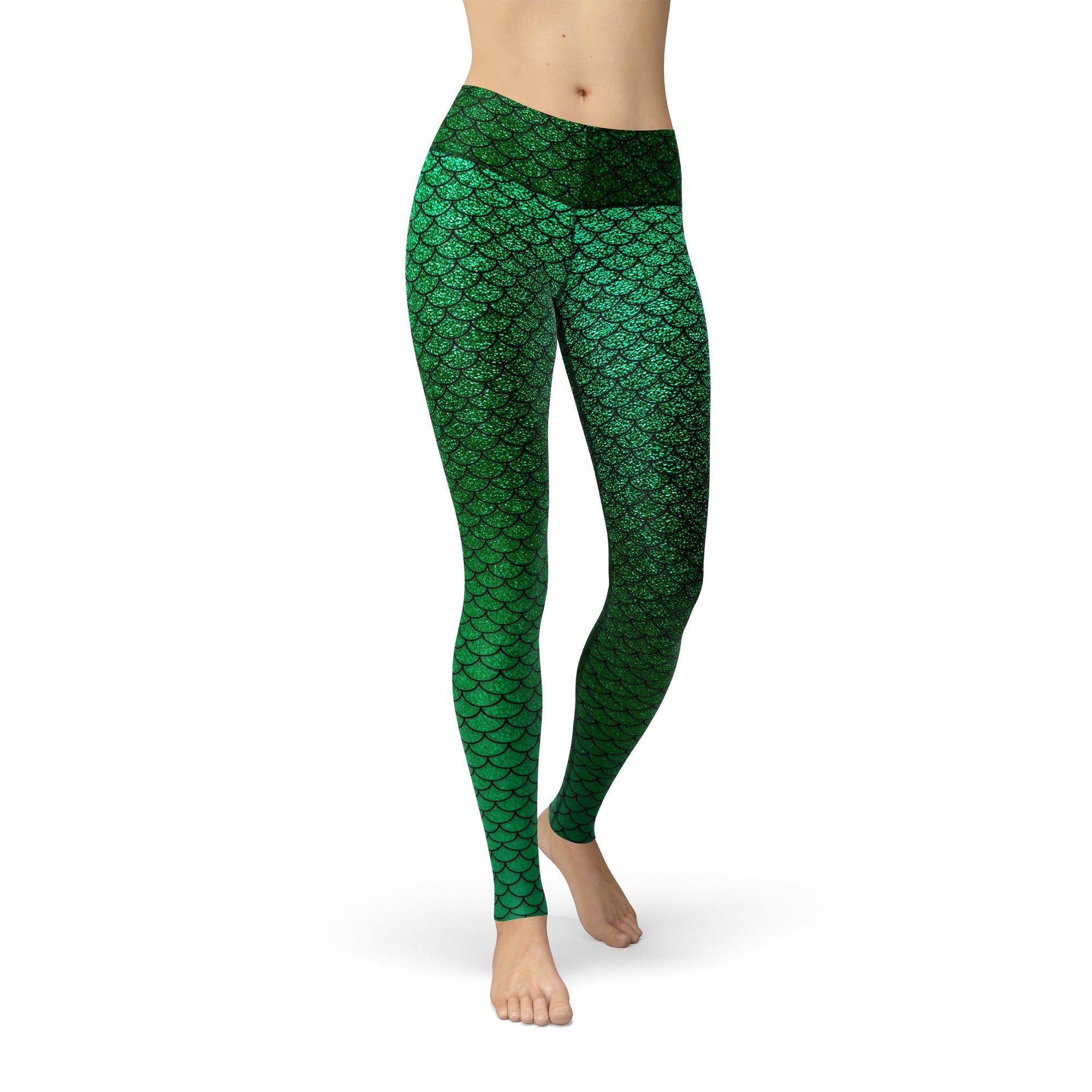 Brushed Mermaid Scale Leggings
