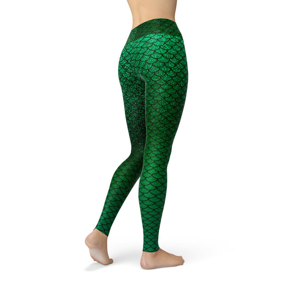 Brushed Mermaid Scale Leggings