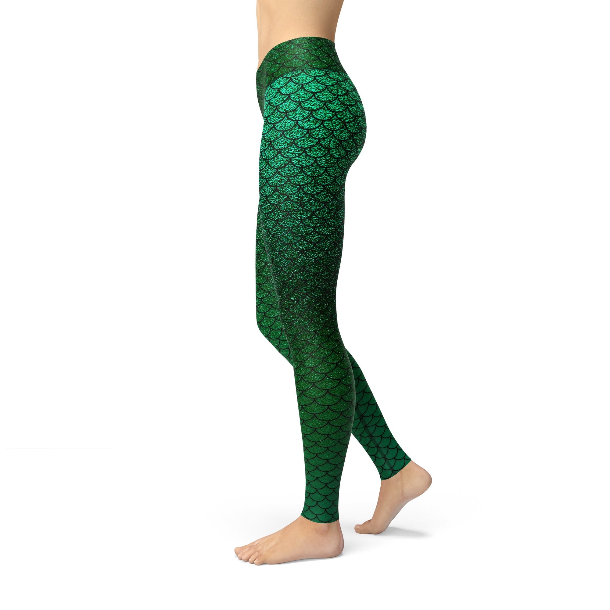 Brushed Mermaid Scale Leggings