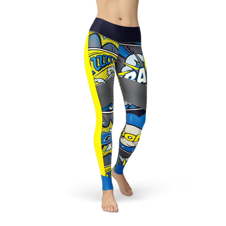 Abstract Comic Strip Leggings